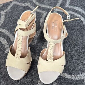 Franco Sarto Women's Tan Braided Sandals